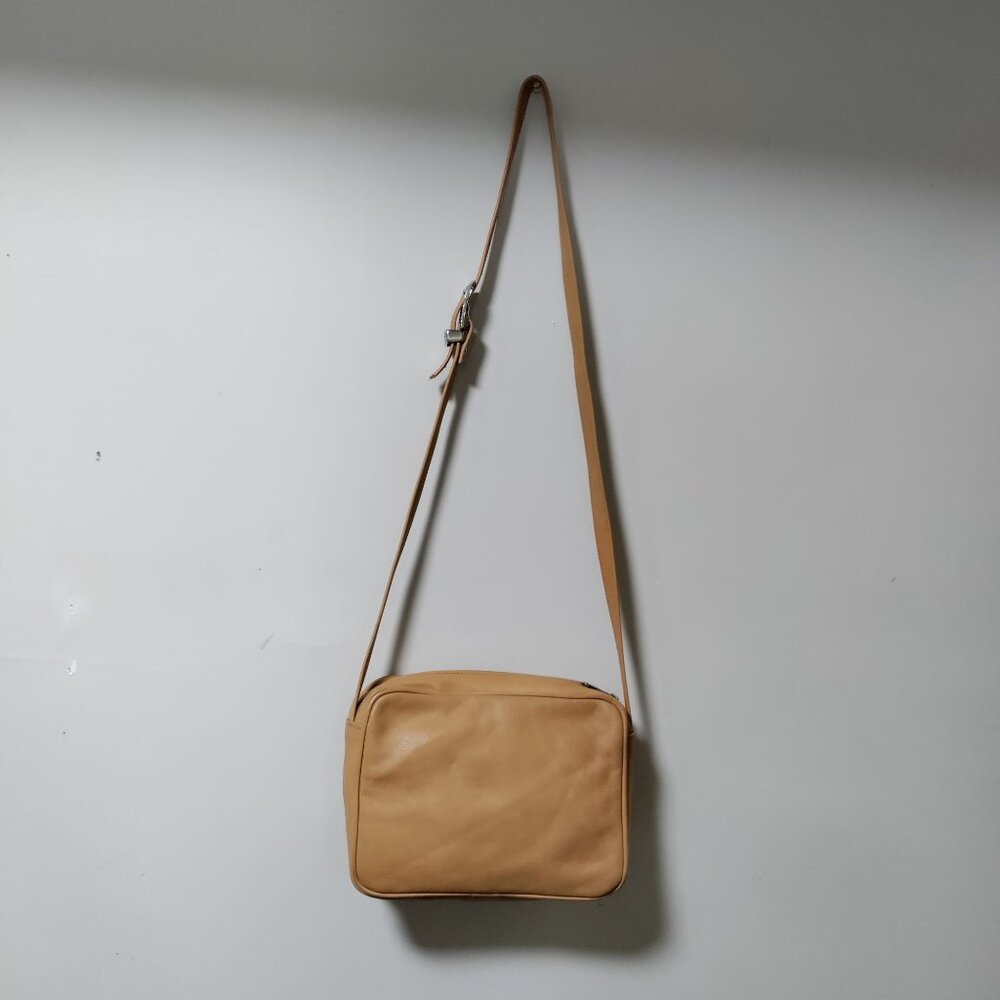 Vintage Andi Southwestern Cowgirl Native Leather Crossbody Bag Tan - Picture 8 of 14